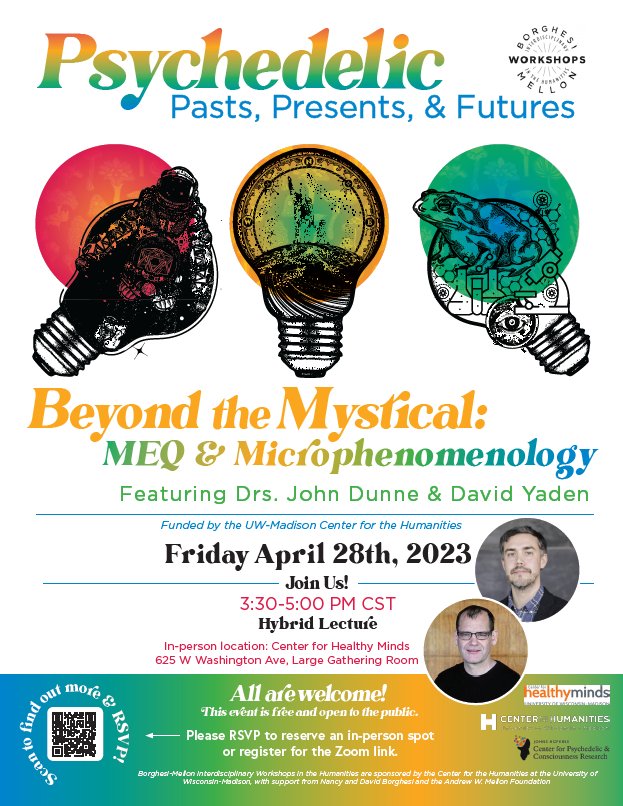 Poster for "Beyond the Mystical: MEQ and Microphenomenology"